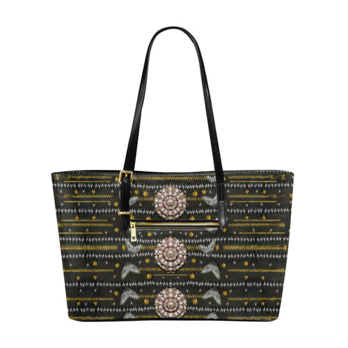 Pearls and hearts of love in harmony pop art Euramerican Tote Bag/Large (Model 1656)