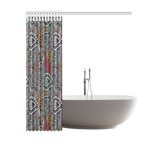 colorful paisley Shower Curtain 60"x72"