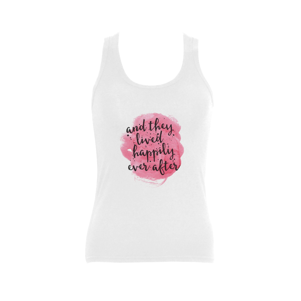 lived happily ever after Women's Shoulder-Free Tank Top (Model T35)