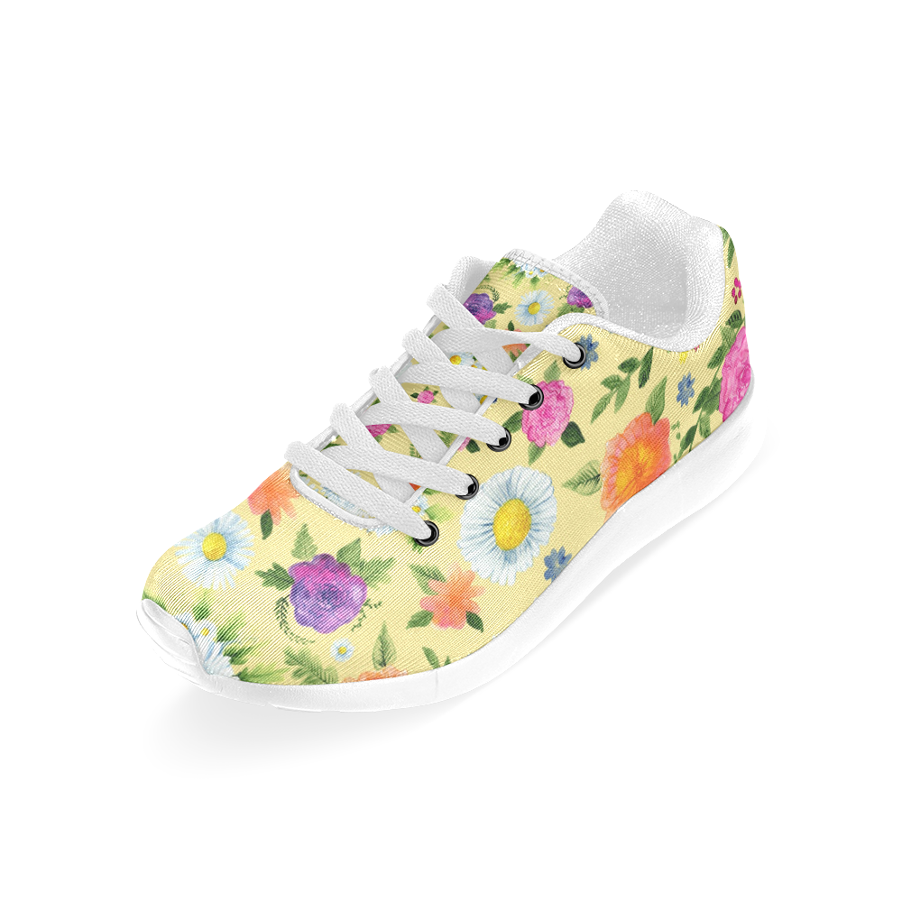 Daisy and Flowers Women’s Running Shoes (Model 020)