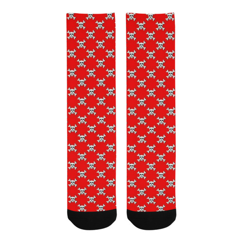 Red skull Trouser Socks