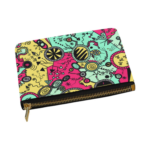 Comic Doodle Illustration in Colour Carry-All Pouch 12.5''x8.5''
