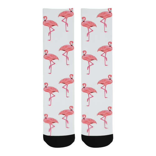 Pink Flamingo Pattern Classic Trouser Socks