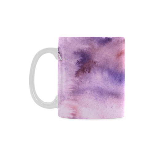 purple red watercolor White Mug(11OZ)