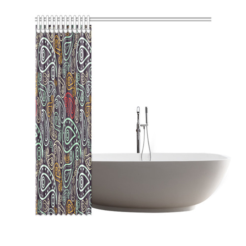 colorful paisley Shower Curtain 72"x72"