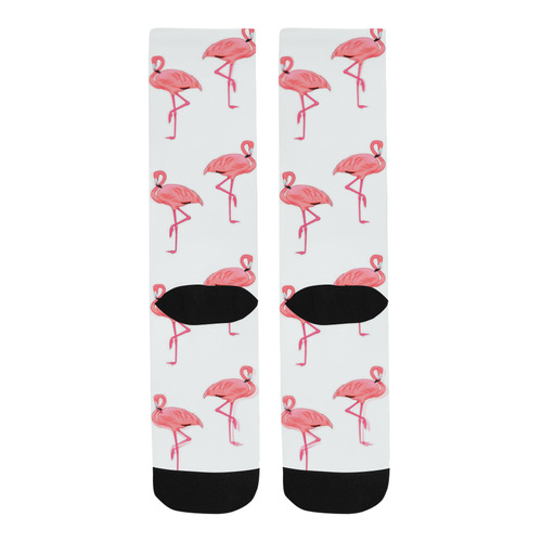 Pink Flamingo Pattern Classic Trouser Socks