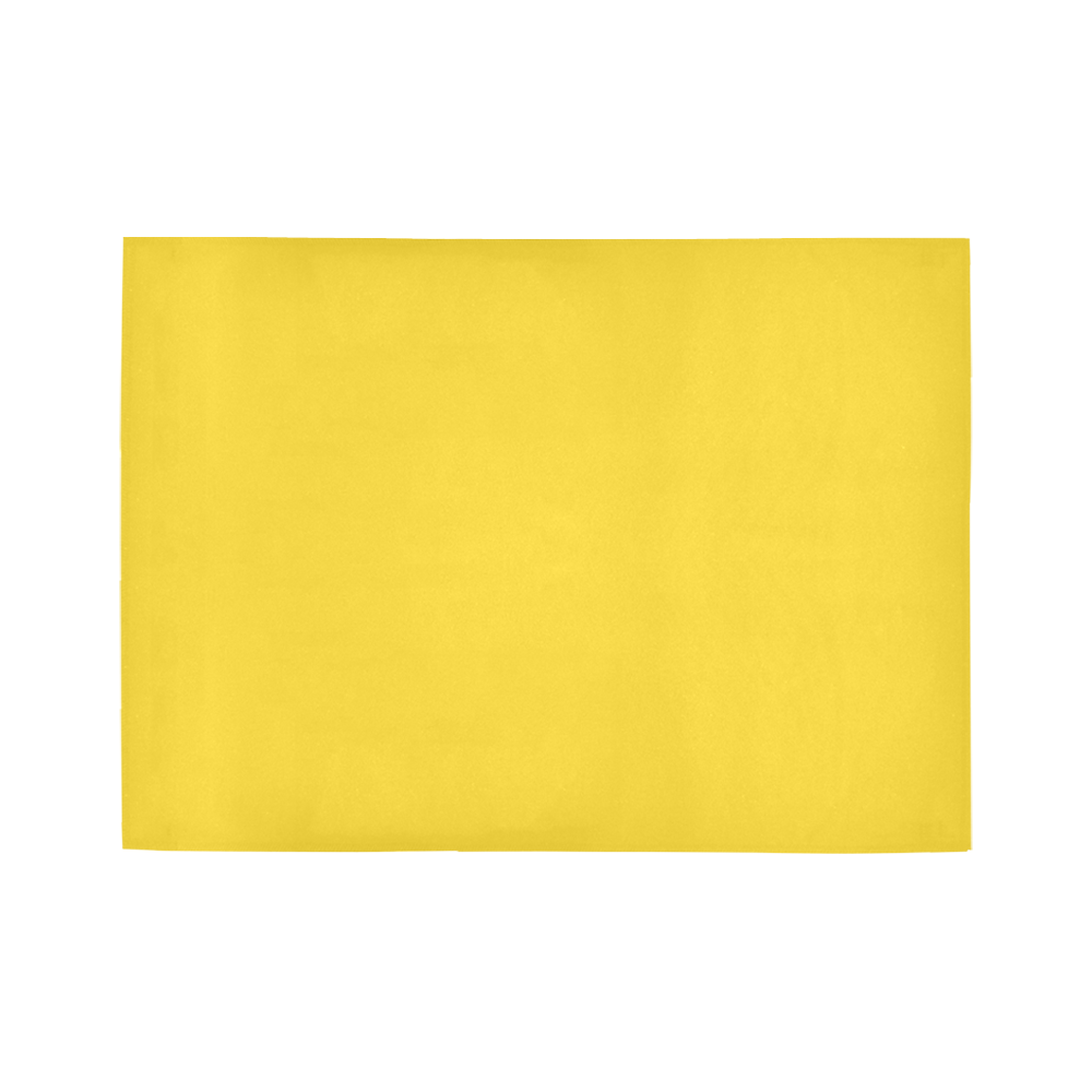 Vibrant Yellow Area Rug7'x5'