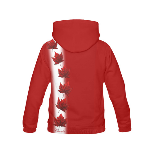 Canada Flag Souvenir Hoodies All Over Print Hoodie for Women (USA Size) (Model H13)