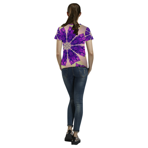 PASTEL POND All Over Print T-Shirt for Women (USA Size) (Model T40)