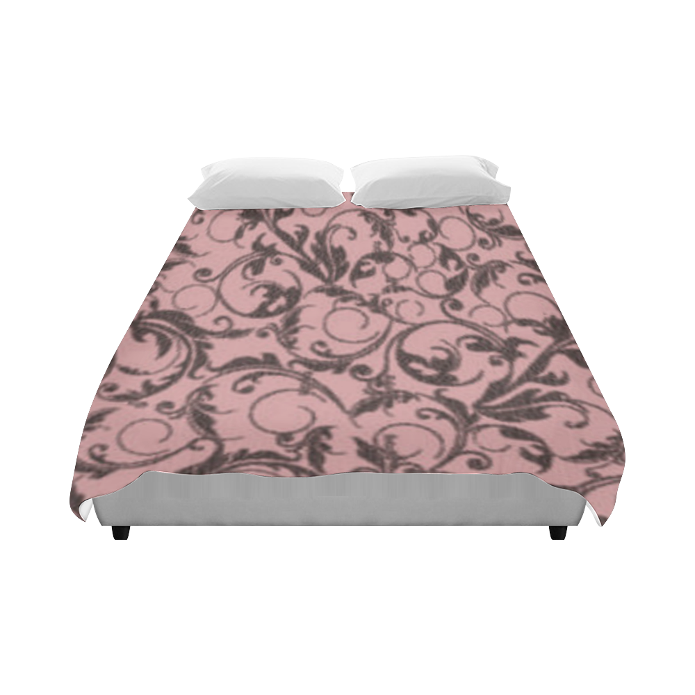 Bridal Rose Swirls Duvet Cover 86"x70" ( All-over-print)