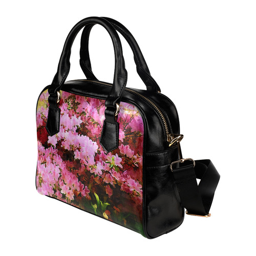 Pink Flowers Shoulder Handbag (Model 1634)
