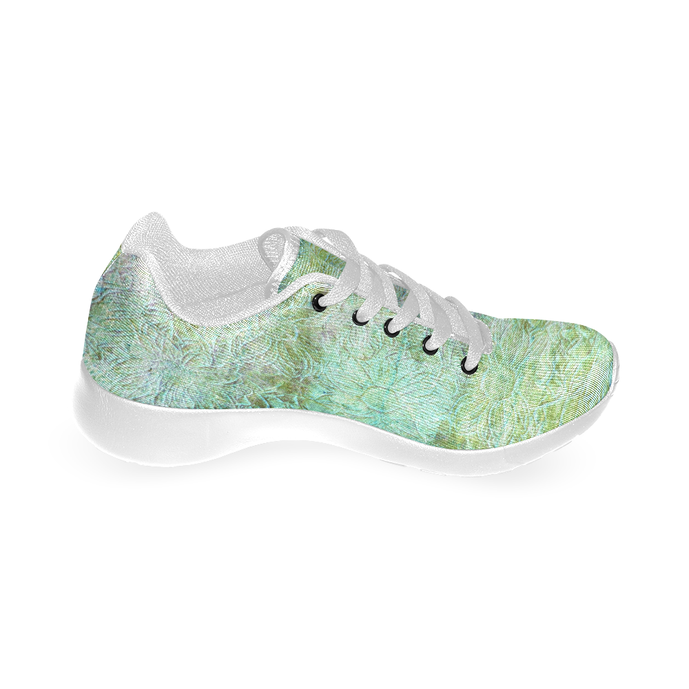 Flowers Sing - Green Women’s Running Shoes (Model 020)