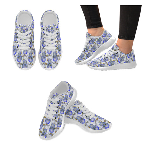 funny skull pattern B by JamColors Women’s Running Shoes (Model 020)