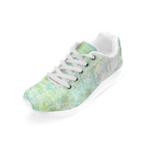 Flowers Sing - Green Women’s Running Shoes (Model 020)