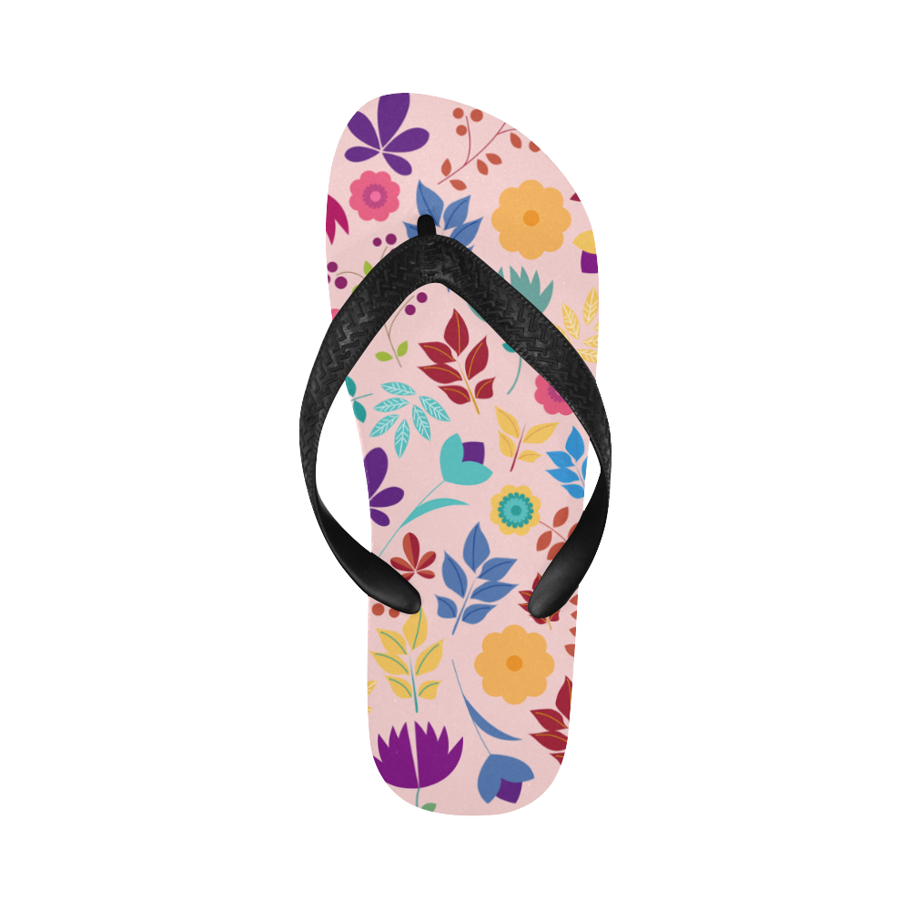 Floral Majesty Valour Flip Flops for Men/Women (Model 040)