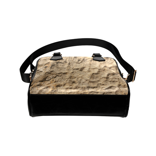 Grunge Texture Photo Shoulder Handbag (Model 1634)