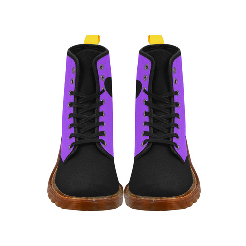 Goth Mickey Purple Boots Martin Boots For Women Model 1203H