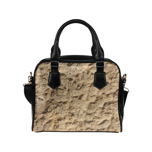 Grunge Texture Photo Shoulder Handbag (Model 1634)