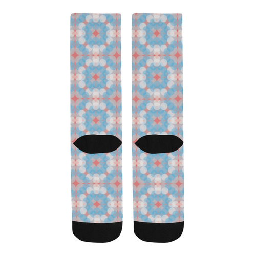 Blue Kaleidoscope Pattern Trouser Socks