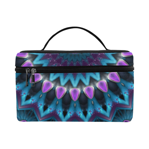 Luscious Purple And Blue Kaleidoscope Cosmetic Bag/Large (Model 1658)