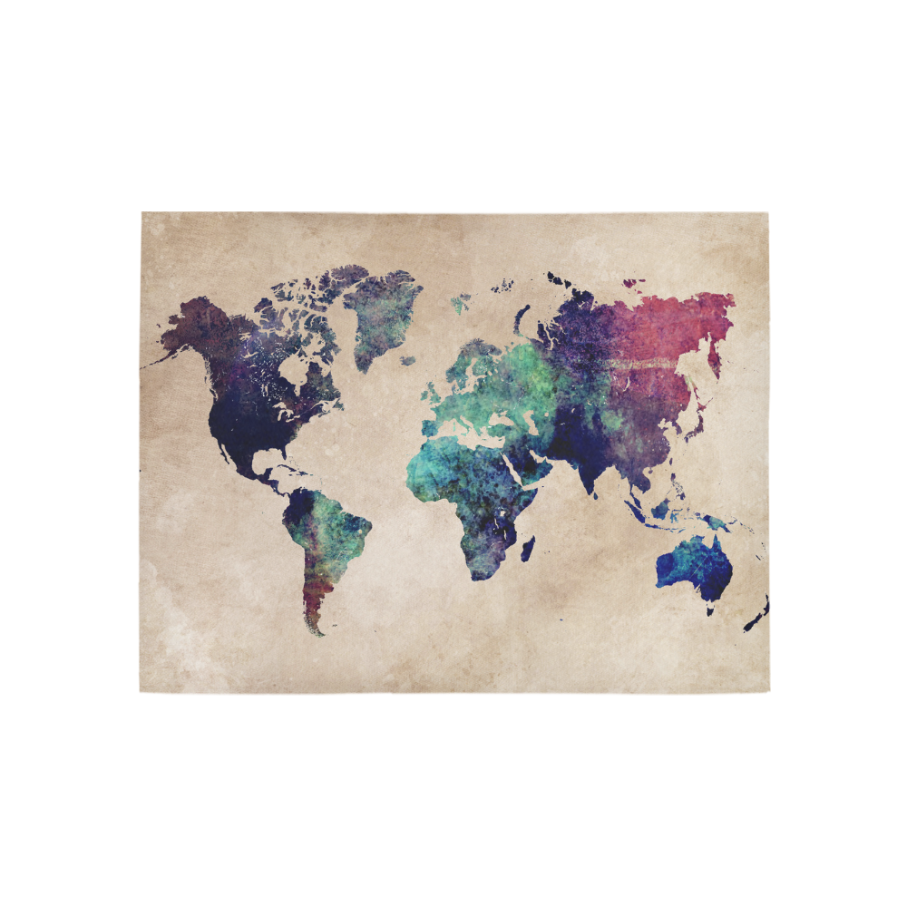 world map Area Rug 5'3''x4' | ID: D1527155