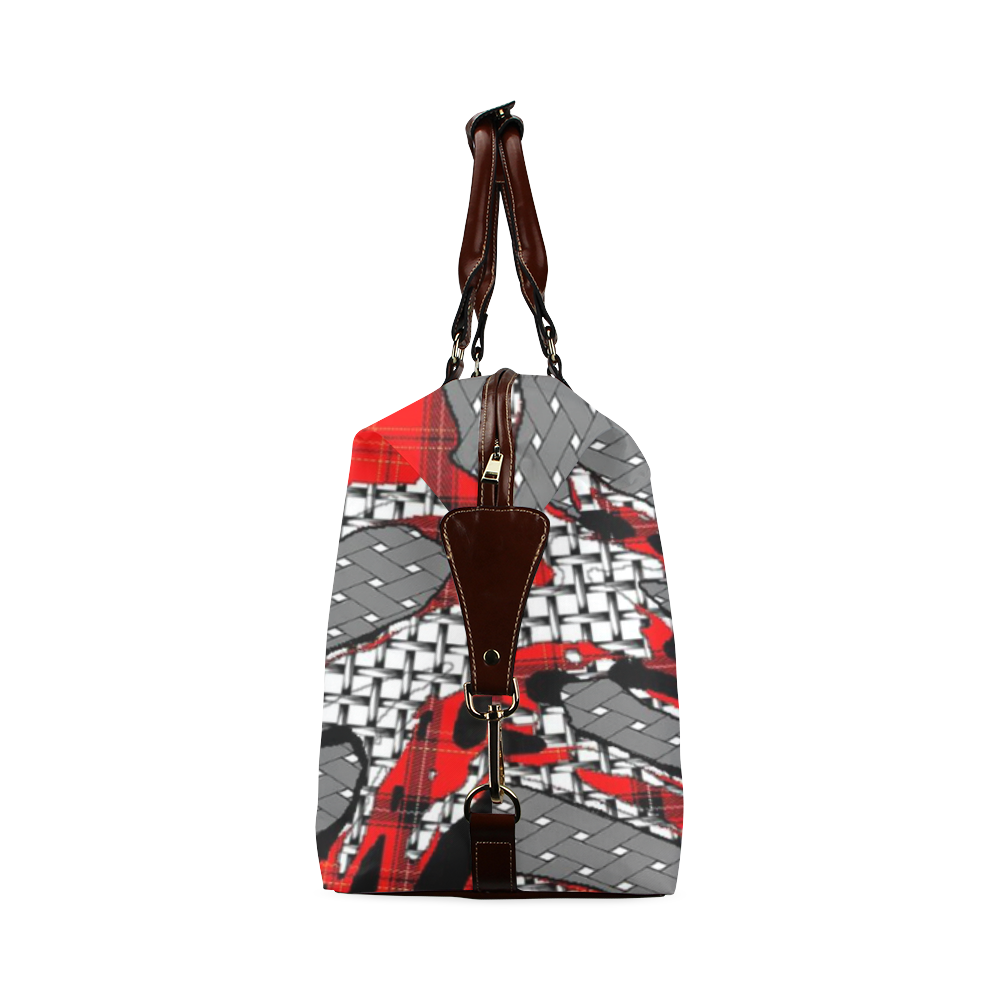 Abstract Pattern Mix 4A by FeelGood Classic Travel Bag (Model 1643) Remake