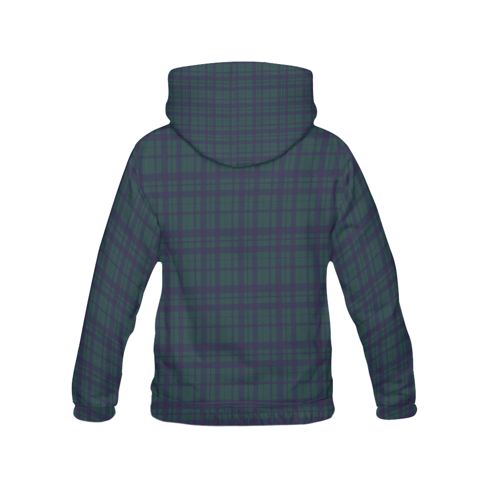 Green Plaid Hipster Style All Over Print Hoodie for Men (USA Size) (Model H13)