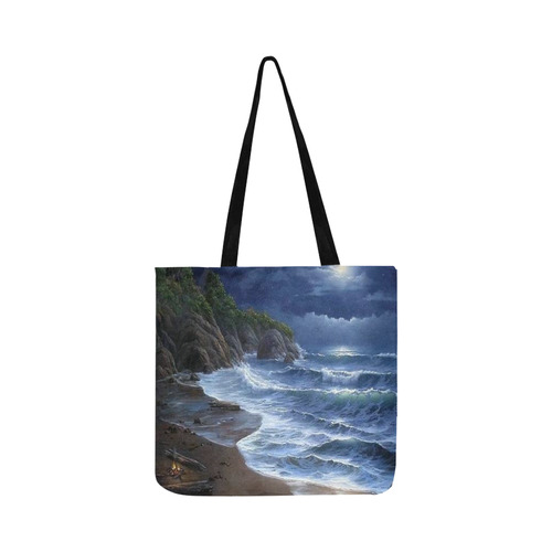 Beautiful Ocean bag Reusable Shopping Bag Model 1660 (Two sides)