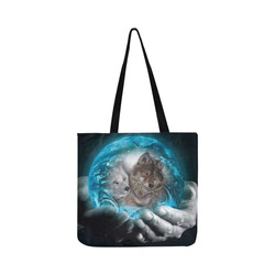 Wolves in a globe bad Reusable Shopping Bag Model 1660 (Two sides)