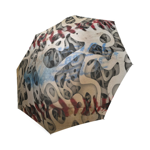 Baseball Squiggles Foldable Umbrella (Model U01)