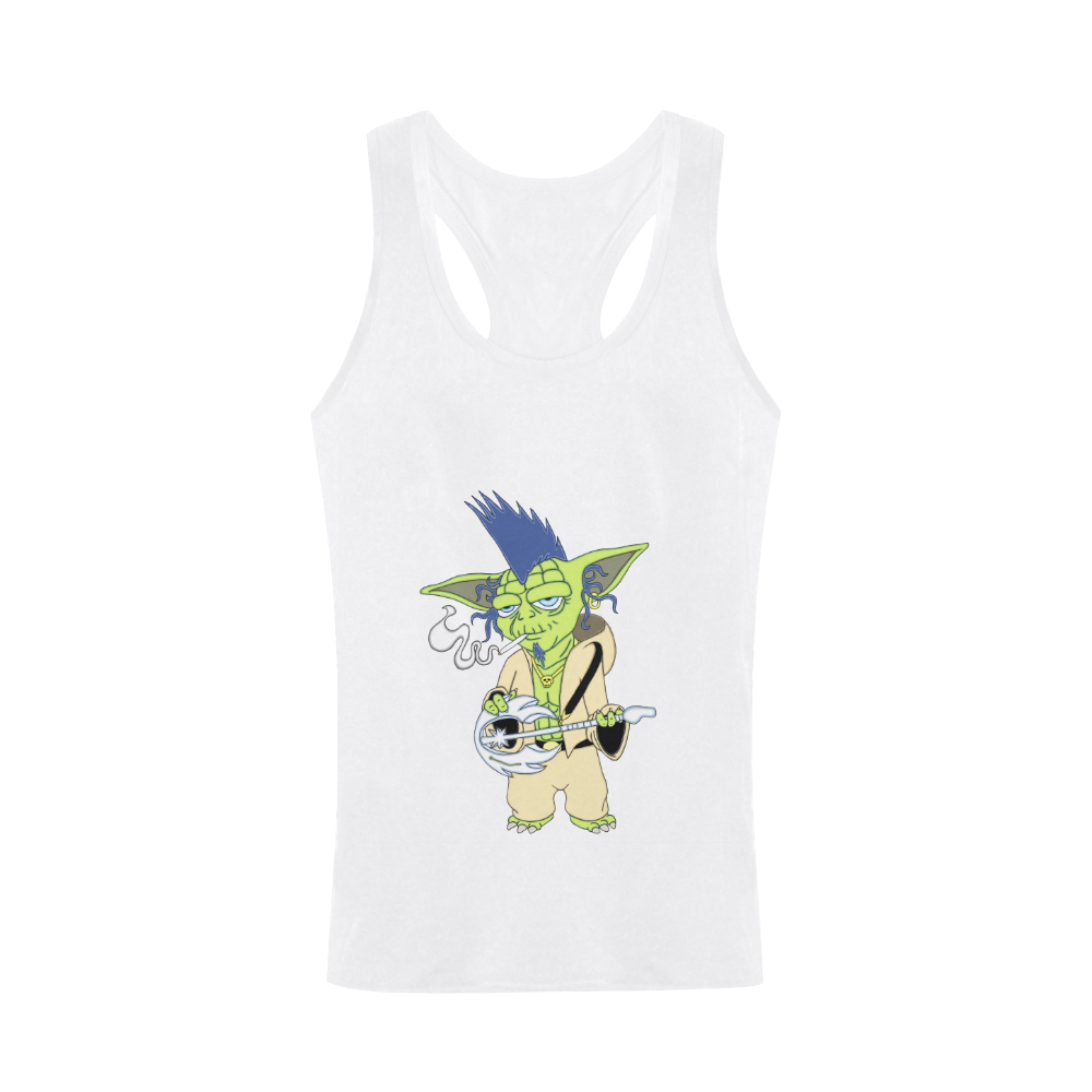 The Light Side Of The Force Blue Plus-size Men's I-shaped Tank Top (Model T32)