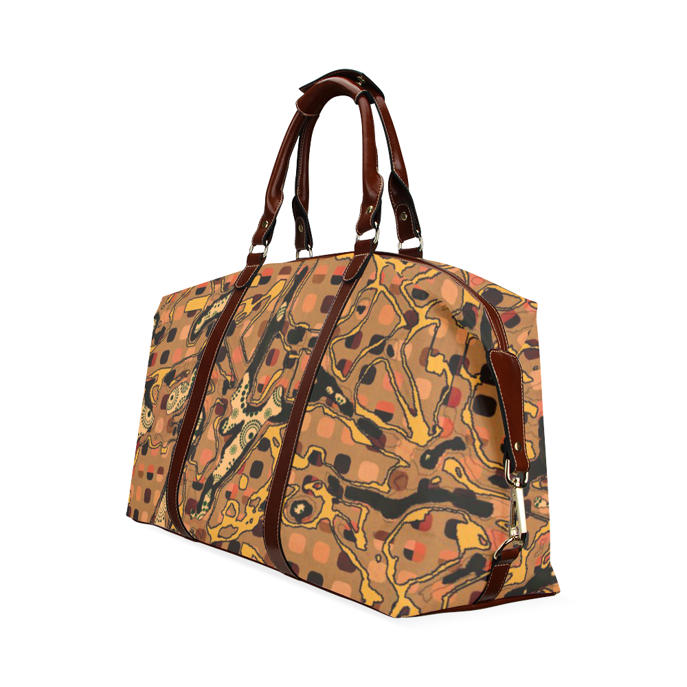Abstract Pattern Mix 6C by FeelGood Classic Travel Bag (Model 1643) Remake