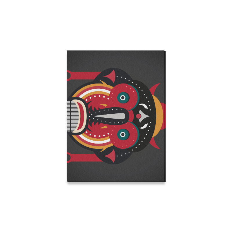 Ethnic African Tribal Art Canvas Print 16"x12"