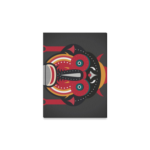 Ethnic African Tribal Art Canvas Print 16"x12"
