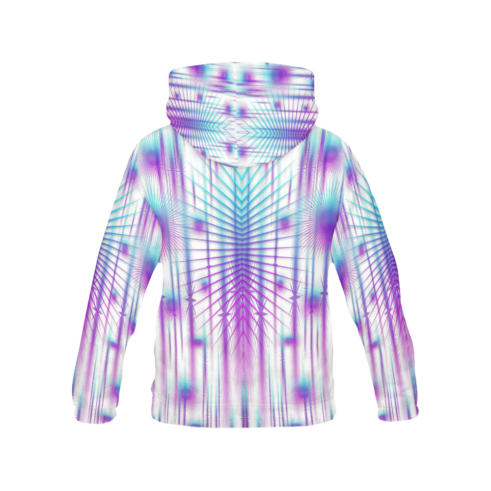 Star fall in rainbow landscape All Over Print Hoodie for Women (USA Size) (Model H13)