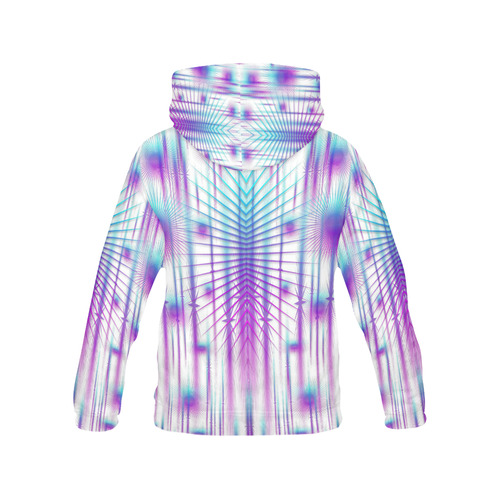 Star fall in rainbow landscape All Over Print Hoodie for Women (USA Size) (Model H13)