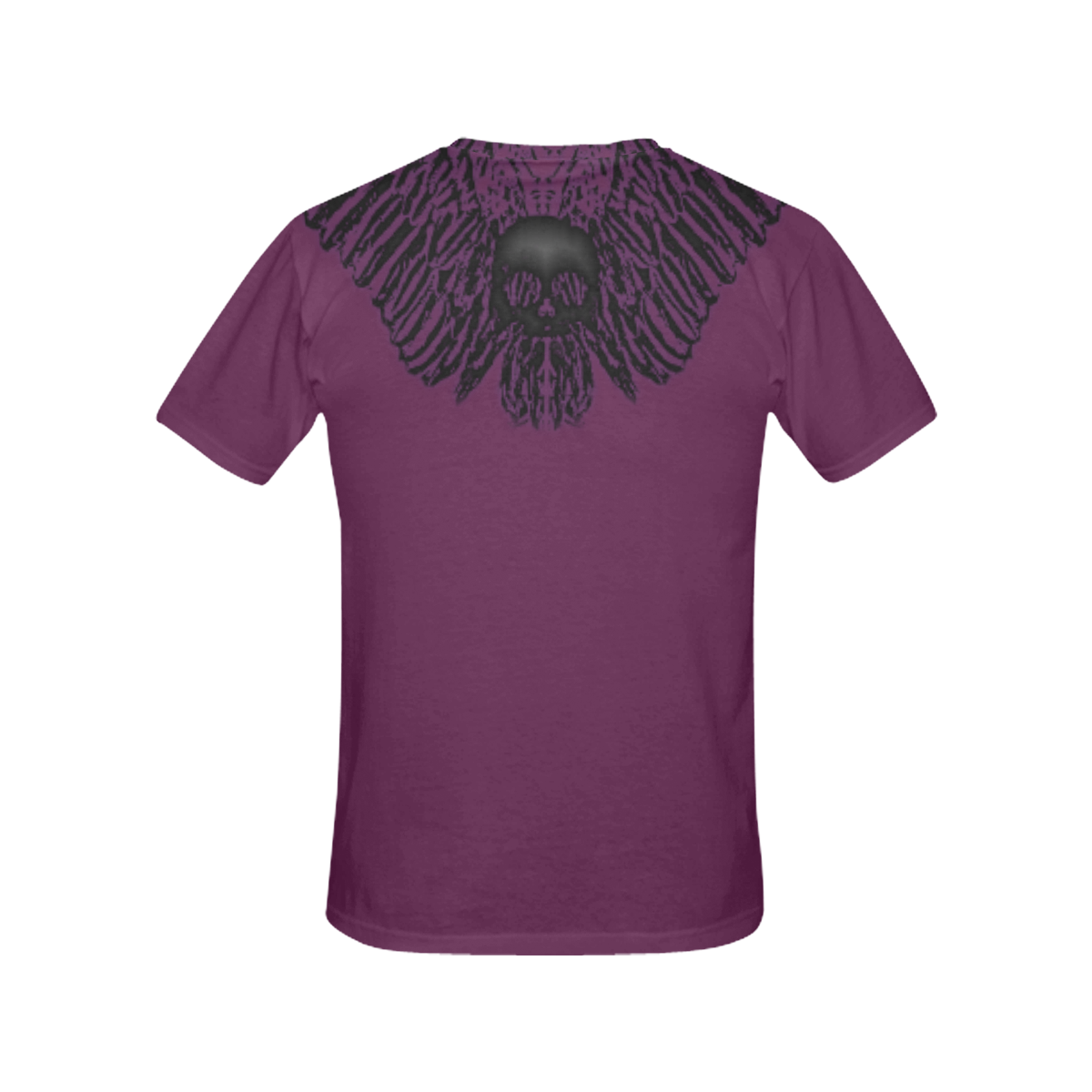 wings skull 2 All Over Print T-Shirt for Women (USA Size) (Model T40)