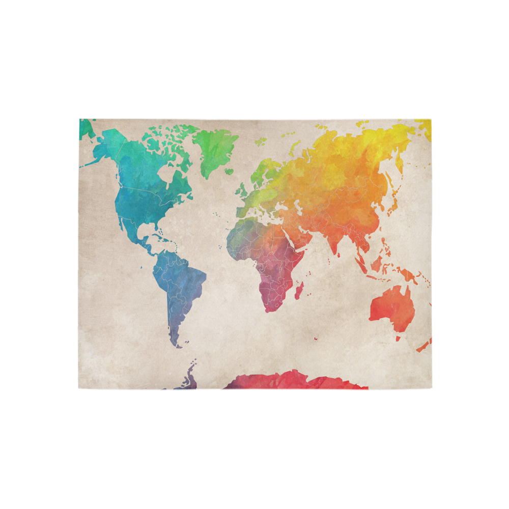 world map Area Rug 5'3''x4' | ID: D1526882