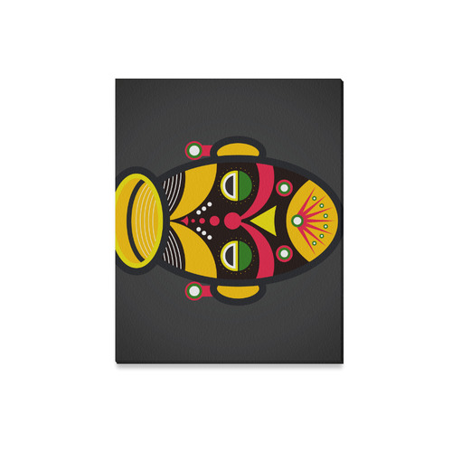 African Traditional Tribal Mask Canvas Print 20"x16"