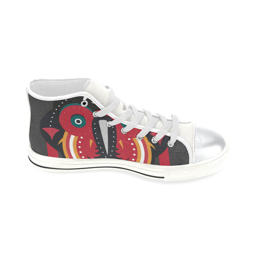 Ethnic African Tribal Art High Top Canvas Shoes for Kid (Model 017)