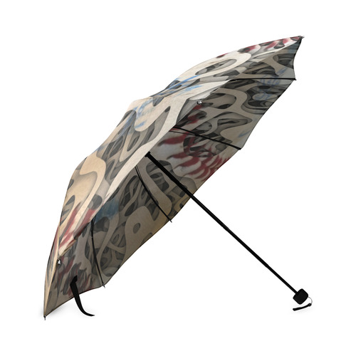 Baseball Squiggles Foldable Umbrella (Model U01)
