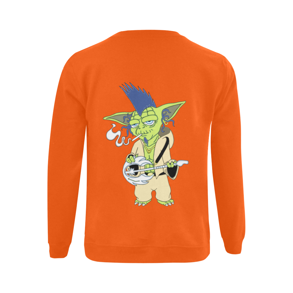 The Light Side Of The Force Blue Orange Gildan Crewneck Sweatshirt(NEW) (Model H01)