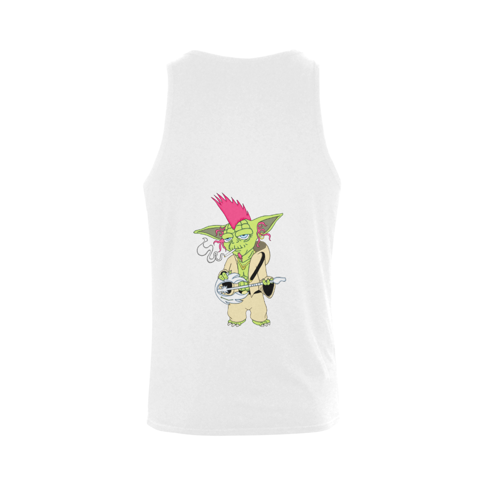 The Light Side Of The Force Pink Plus-size Men's Shoulder-Free Tank Top (Model T33)