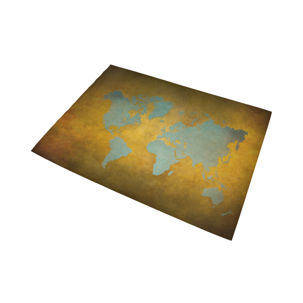world map 34 Area Rug7'x5'