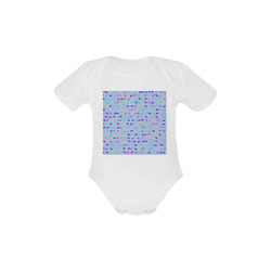 cute fish pattern B by FeelGood Baby Powder Organic Short Sleeve One Piece (Model T28)