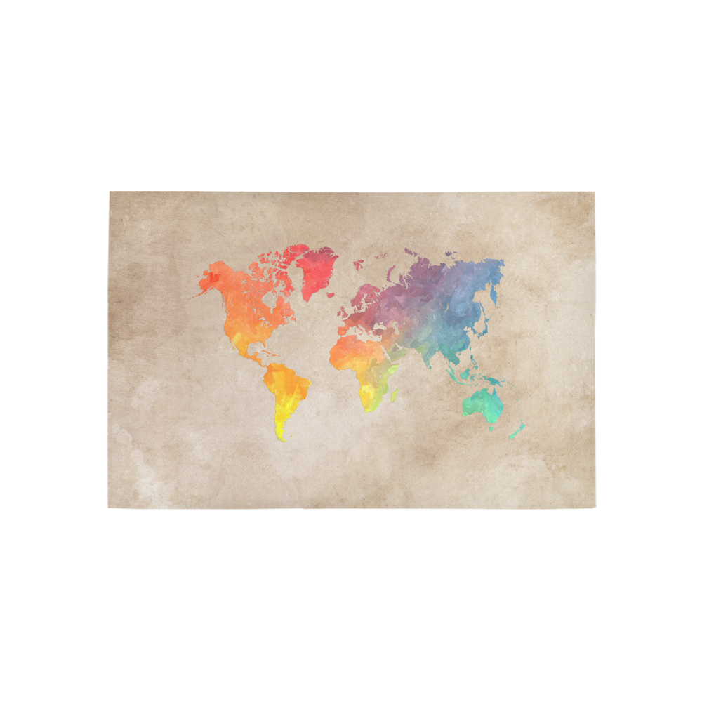 world map Area Rug 5'x3'3'' | ID: D1527172