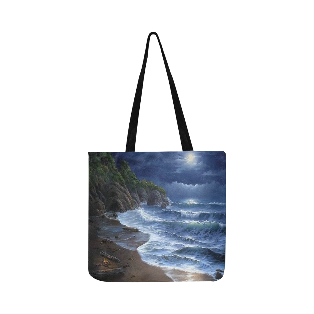 Beautiful Ocean bag Reusable Shopping Bag Model 1660 (Two sides)