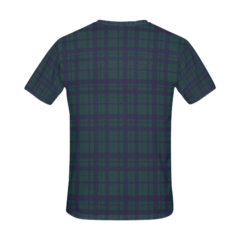 Green Plaid Hipster Style All Over Print T-Shirt for Men (USA Size) (Model T40)