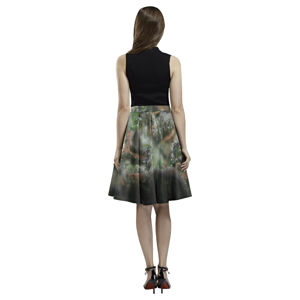 Budscape Melete Pleated Midi Skirt (Model D15)