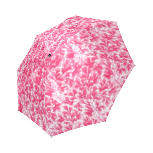 Pink Leaf Foldable Umbrella (Model U01)